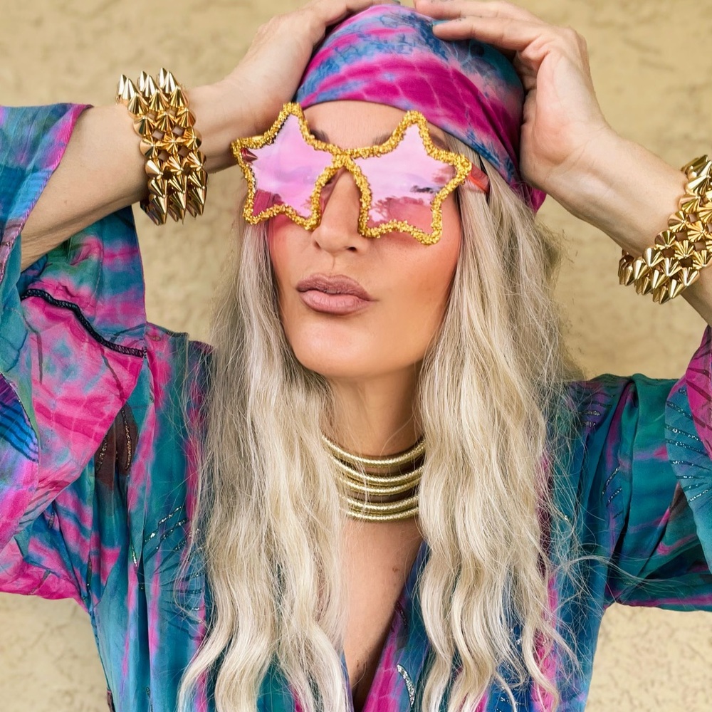 PURE HEART NO2 KIMONO W MATCHING HEAD SCARF